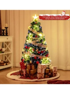 120 cm Künstlich Weihnachtsbaum mit Beleuchtung in Grün