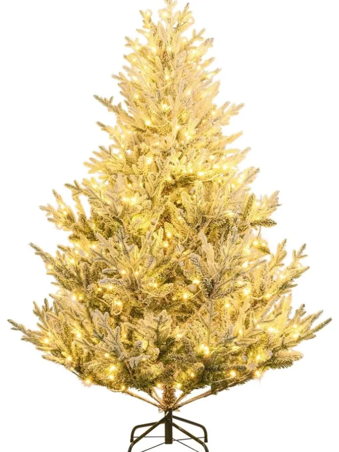 180 cm Künstlich Weihnachtsbaum mit LED Beleuchtung in Grün