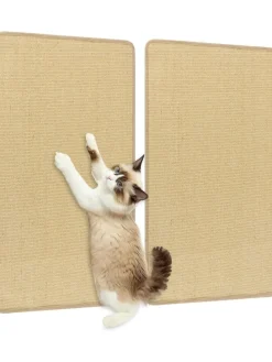 2 er Kratzbrett Wand in Hellbraun