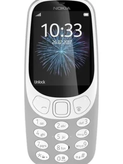 3310 2G Unlocked Mobiltelefon 2,4 Zoll Farbdisplay Dual Sim retro grey