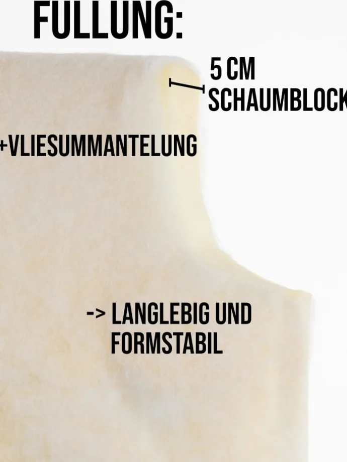 4 Hochlehner Stuhlauflagen Sitzpolster in Anthrazit