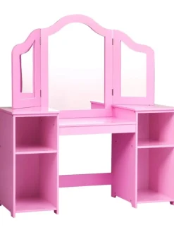 2 in 1 Schminktisch in Rosa