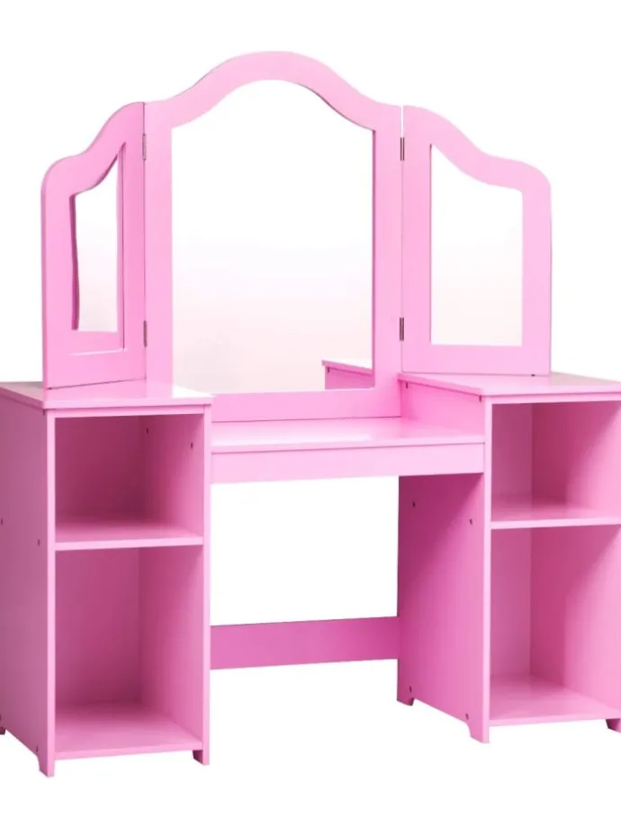 2 in 1 Schminktisch in Rosa