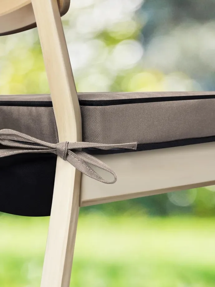 8 Stuhlkissen 40x40 cm Lucca in Beige