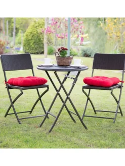 3 tlg. Gartenmöbel Set in Braun