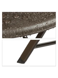 3 tlg. Gartenmöbel Set in Braun