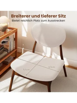 3 tlg. Sessel mit Beistelltisch in Beige