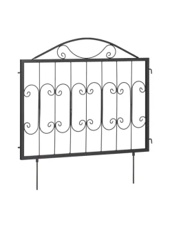 4 x Beetzaun in Schwarz