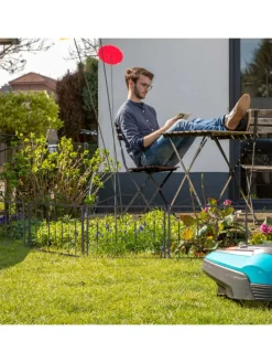 4 x Beetzaun in Schwarz