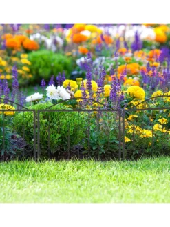 4 x Beetzaun in Schwarz