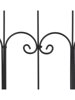 4 x Beetzaun in Schwarz