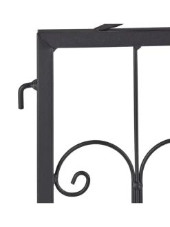 4 x Beetzaun in Schwarz