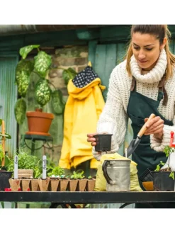 200 x Anzuchttöpfe in Braun - (B)3,5 x (H)5,5 x (T)3,5 cm