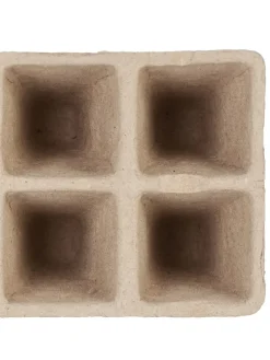 200 x Anzuchttöpfe in Braun - (B)3,5 x (H)5,5 x (T)3,5 cm