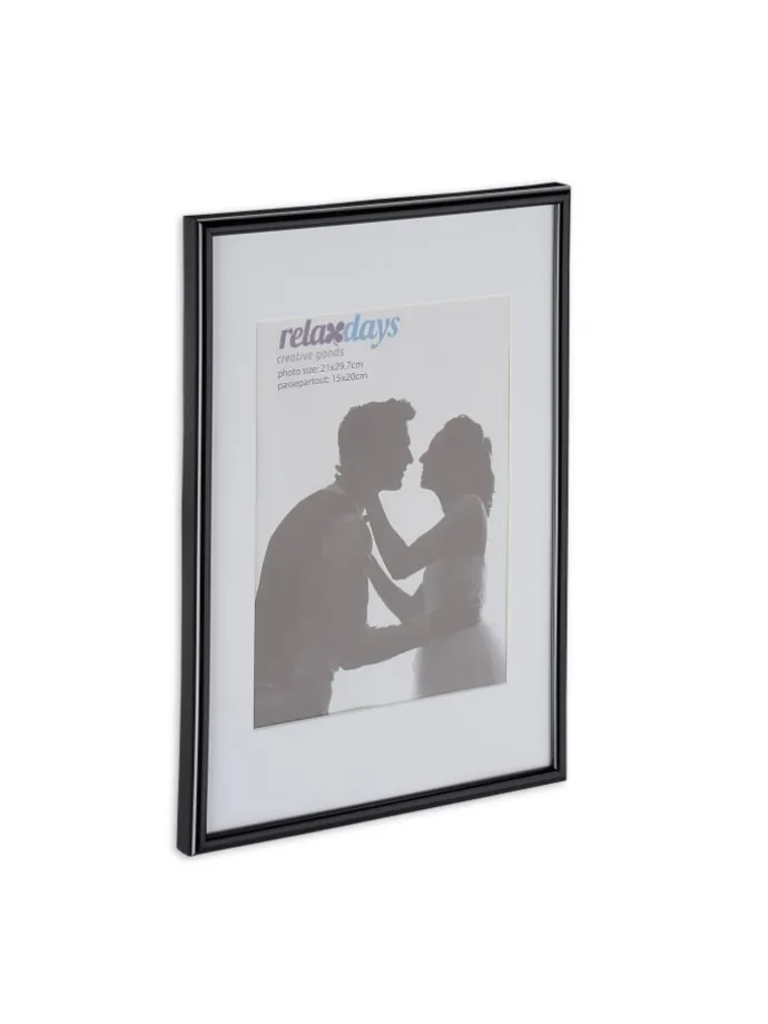 4 x Bilderrahmen "A4" in Schwarz