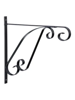 2 x Blumenampel Halterung in Schwarz