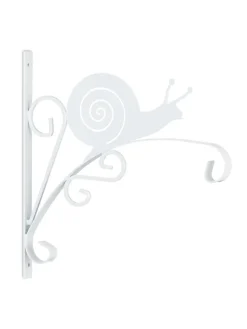 2 x Blumenampelhalterung in Weiß