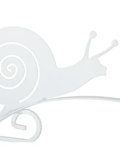 2 x Blumenampelhalterung in Weiß