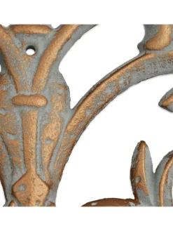 3 x Blumenhalter in Gold-Grau - Ø 13,5 cm