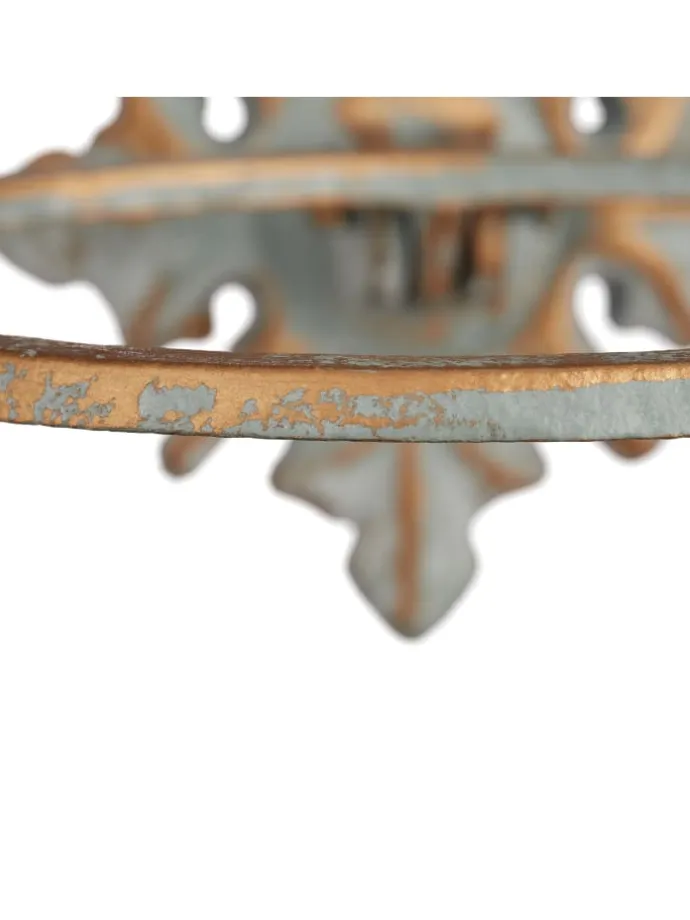 3 x Blumenhalter in Gold-Grau - Ø 13,5 cm