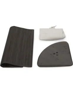 2 x Eckwäschekorb in Schwarz - (B)49,5 x (H)65 x (T)37 cm