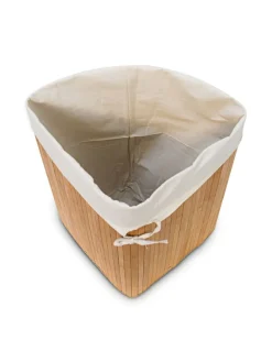 2 x Eckwäschekorb Natur - (B)49,5 x (H)65 x (T)37 cm