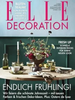 6 x ELLE DECORATION Zeitschrift (Gutschein für Jahres Abo)
