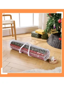 2 x Geschenkpapier Aufbewahrung in Transparent - (H)79 x Ø 22 cm