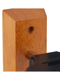 2 x Gitarrenhalter in Schwarz/ Natur