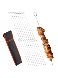 20 x Grillspieß in Silber - 39 cm