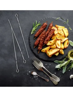 20 x Grillspieß in Silber - 39 cm
