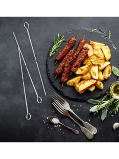 20 x Grillspieß in Silber - 31 cm