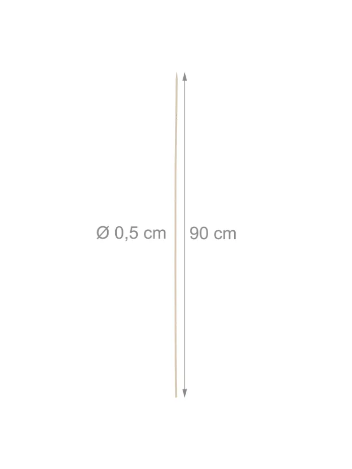 1000 x Grillspieße in Natur