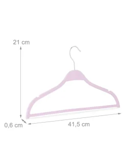 10 x Kleiderbügel in Rosa