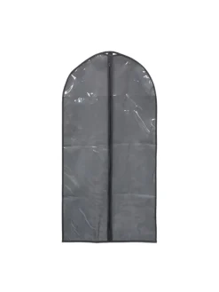 6 x Kleidersack in Grau/ Transparent - (B)60 x (H)135 cm