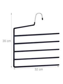 4 x Mehrfachbügel in Schwarz - (B)32 x (H)35 cm