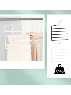 3 x Mehrfachbügel in Weiß - (B)32 x (H)35 cm