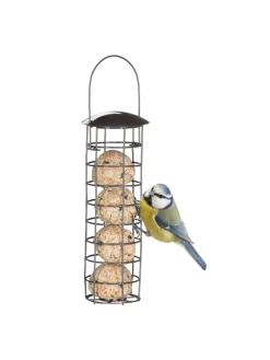 2 x Meisenknödelhalter in Grau - (H)31 x Ø 8,5 cm