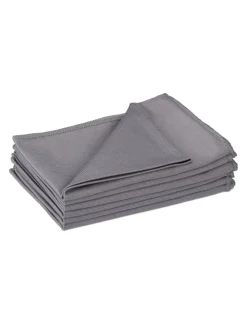 6 x Mikrofasertücher in Grau - 40 x 60 cm