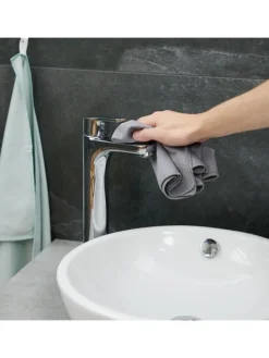 6 x Mikrofasertücher in Grau - 40 x 60 cm