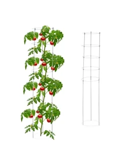 2 x Rankhilfe in Grau - (H)150 x Ø30 cm