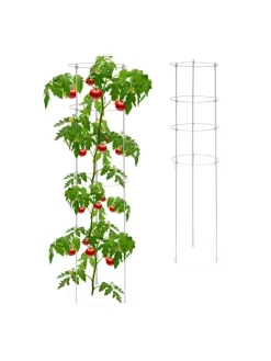 2 x Rankhilfe in Grau - (H)120 x Ø 30 cm