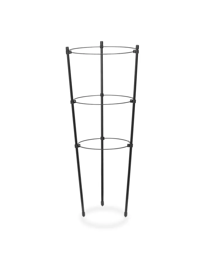 4 x Rankhilfe in Schwarz - (H)45 x Ø 22 cm