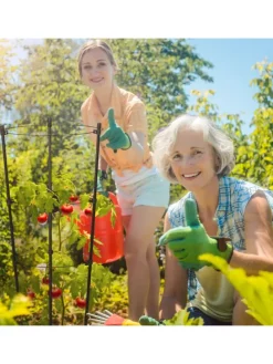 4 x Rankhilfe in Schwarz - (H)45 x Ø 22 cm