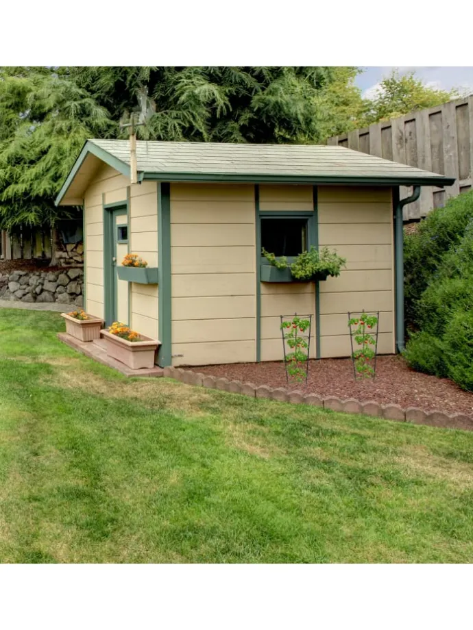 4 x Rankhilfe in Schwarz - (H)45 x Ø 22 cm