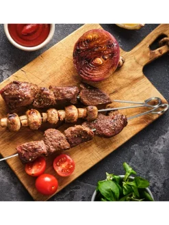 30 x Schaschlikspieße in Silber