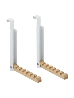 2 x Türgarderobe "klappbar" in Weiß