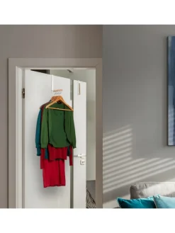 2 x Türgarderobe "klappbar" in Weiß