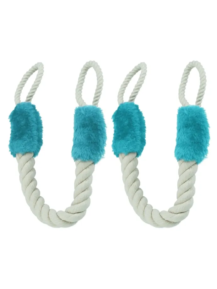 2 x Türkordel in Beige/ Blau