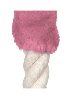 4 x Türkordel in Creme/ Rosa